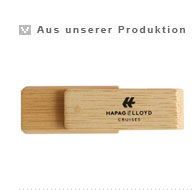 Abbildung: USB Wood SWING CLASSIC - Produktion: Hapag Lloyd